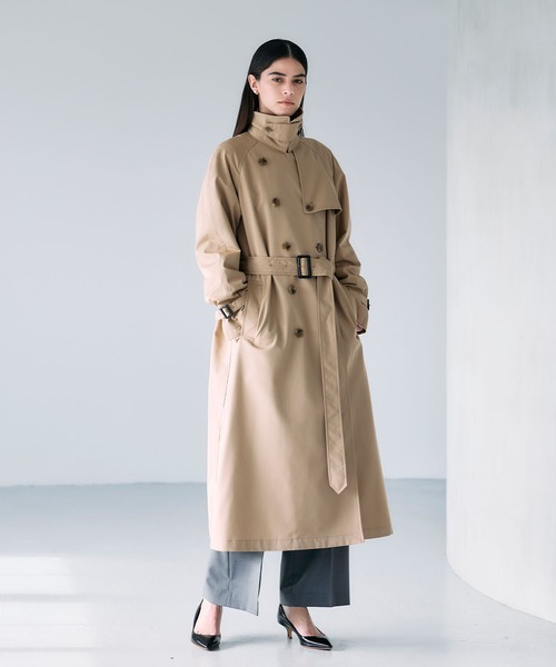 N.O.R.C（ノーク）の「ロングトレンチコート（その他アウター・レディース・ベージュ/ネイビー・S/M/L）」の5枚目の写真