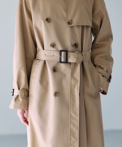 N.O.R.C（ノーク）の「ロングトレンチコート（その他アウター・レディース・ベージュ/ネイビー・S/M/L）」の13枚目の写真
