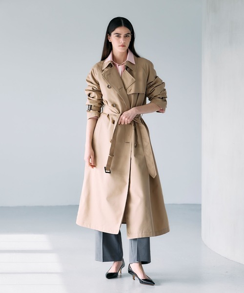 N.O.R.C（ノーク）の「ロングトレンチコート（その他アウター・レディース・ベージュ/ネイビー・S/M/L）」の8枚目の写真