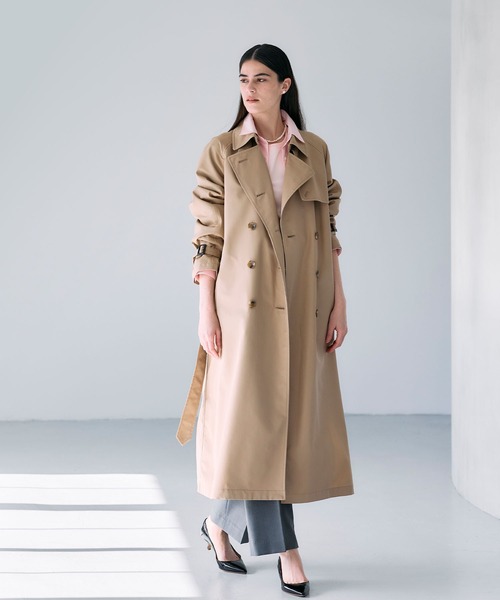 N.O.R.C（ノーク）の「ロングトレンチコート（その他アウター・レディース・ベージュ/ネイビー・S/M/L）」の9枚目の写真