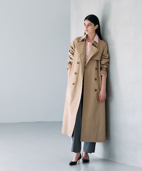 N.O.R.C（ノーク）の「ロングトレンチコート（その他アウター・レディース・ベージュ/ネイビー・S/M/L）」の12枚目の写真