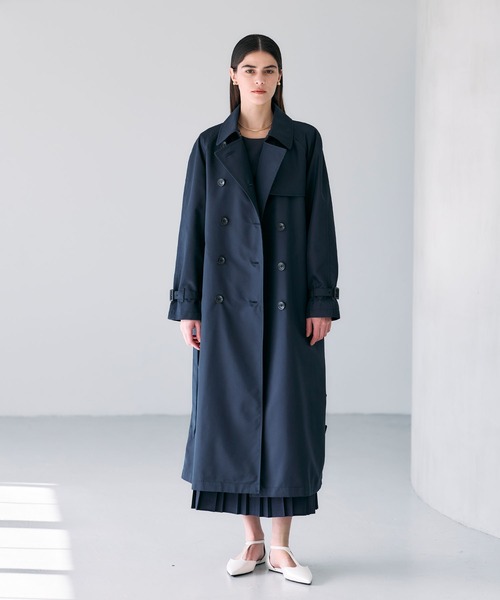 N.O.R.C（ノーク）の「ロングトレンチコート（その他アウター・レディース・ベージュ/ネイビー・S/M/L）」の19枚目の写真