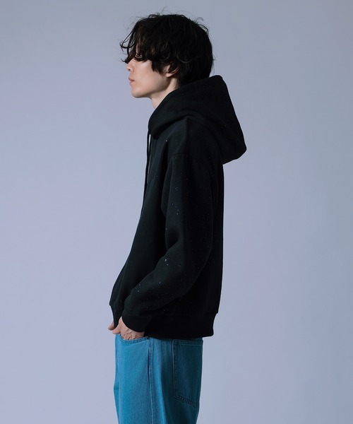 improves（インプローブス）の「【Unisex】ラメ裏起毛 スウェットパーカー（パーカー・メンズ・ブラック/ネイビー/ブラウン・MEDIUM/LARGE）」の12枚目の写真