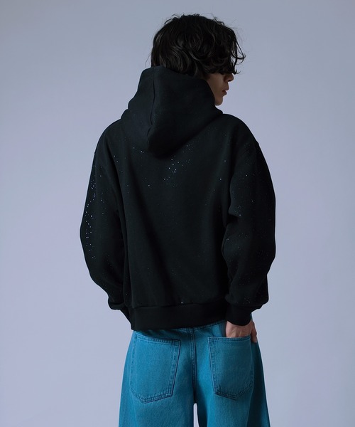 improves（インプローブス）の「【Unisex】ラメ裏起毛 スウェットパーカー（パーカー・メンズ・ブラック/ネイビー/ブラウン・MEDIUM/LARGE）」の13枚目の写真