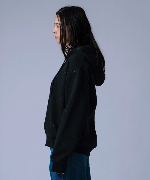 improves（インプローブス）の「【Unisex】ラメ裏起毛 スウェットパーカー（パーカー・メンズ・ブラック/ネイビー/ブラウン・MEDIUM/LARGE）」の15枚目の写真