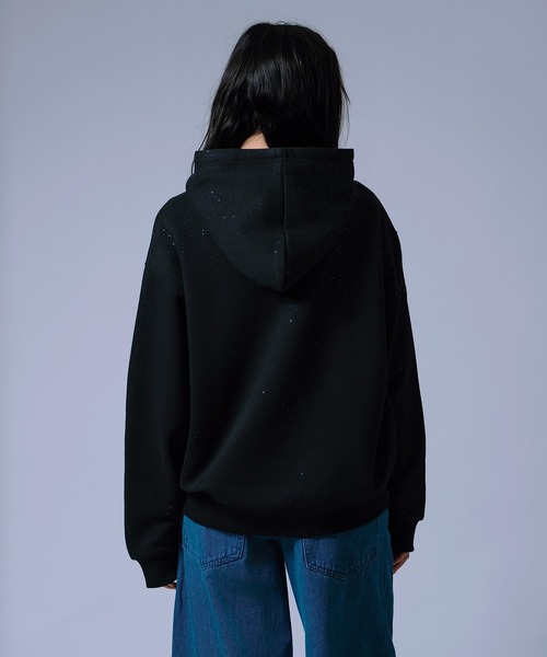 improves（インプローブス）の「【Unisex】ラメ裏起毛 スウェットパーカー（パーカー・メンズ・ブラック/ネイビー/ブラウン・MEDIUM/LARGE）」の16枚目の写真
