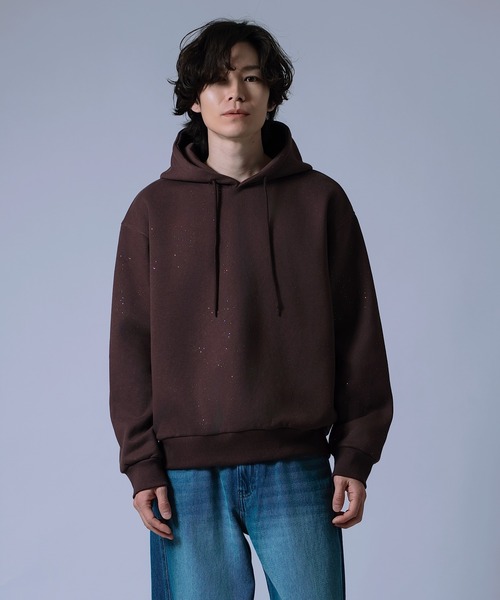improves（インプローブス）の「【Unisex】ラメ裏起毛 スウェットパーカー（パーカー・メンズ・ブラック/ネイビー/ブラウン・MEDIUM/LARGE）」の18枚目の写真