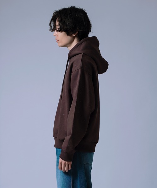 improves（インプローブス）の「【Unisex】ラメ裏起毛 スウェットパーカー（パーカー・メンズ・ブラック/ネイビー/ブラウン・MEDIUM/LARGE）」の19枚目の写真
