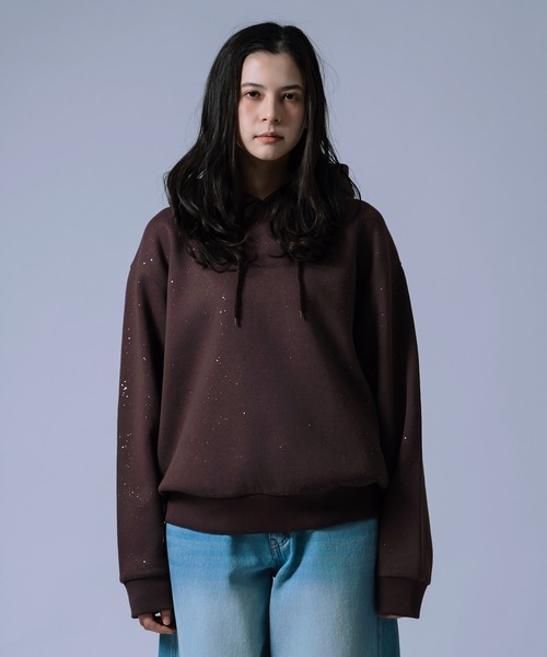 improves（インプローブス）の「【Unisex】ラメ裏起毛 スウェットパーカー（パーカー・メンズ・ブラック/ネイビー/ブラウン・MEDIUM/LARGE）」の21枚目の写真