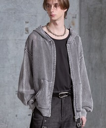 【SERACE】Vintage design loose mesh zip parker / ヴィンテージデザインルーズメッシュジップパーカー