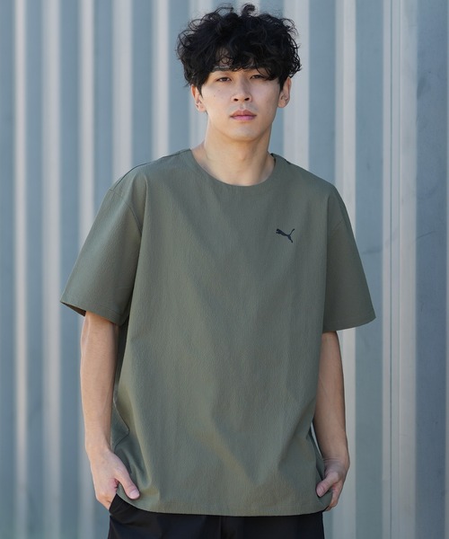 PUMA(プーマ)の「PUMA/プーマ 半袖 トレーナー スウェット ロゴ ワンポイント 693745(スウェット・メンズ・ブラック/オリーブ・XL/L/M)」の11枚目の写真