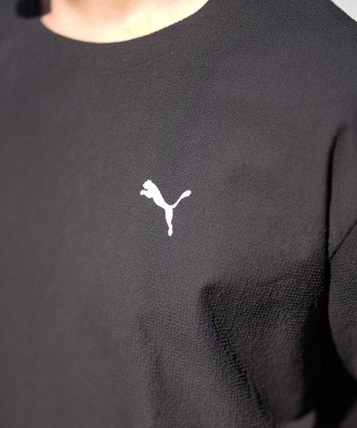 PUMA(プーマ)の「PUMA/プーマ 半袖 トレーナー スウェット ロゴ ワンポイント 693745(スウェット・メンズ・ブラック/オリーブ・XL/L/M)」の9枚目の写真