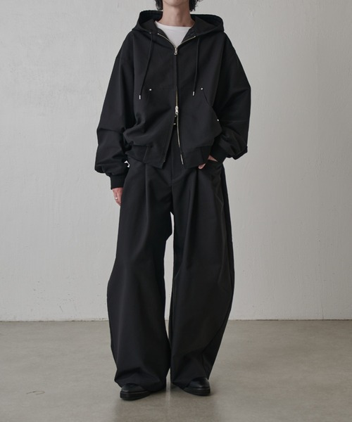 Lui's（ルイス）の「アクティブフードブルゾン（ブルゾン・メンズ・ブラック/ネイビー・S/M）」の11枚目の写真