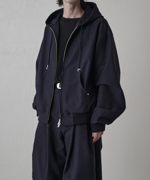 Lui's（ルイス）の「アクティブフードブルゾン（ブルゾン・メンズ・ブラック/ネイビー・S/M）」の13枚目の写真