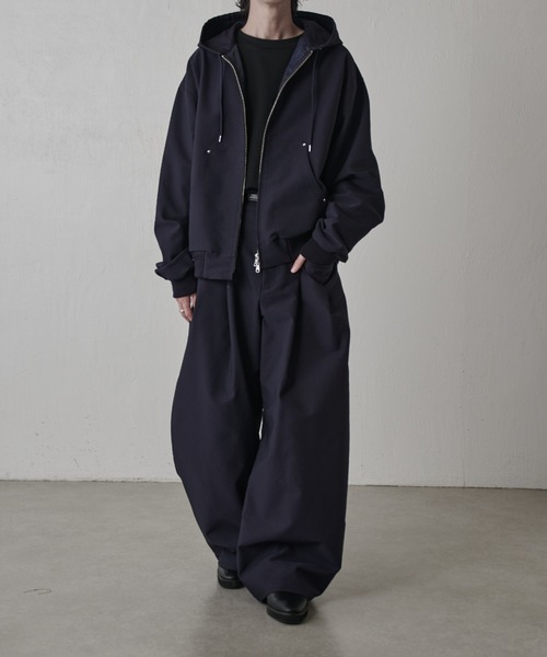 Lui's（ルイス）の「アクティブフードブルゾン（ブルゾン・メンズ・ブラック/ネイビー・S/M）」の17枚目の写真