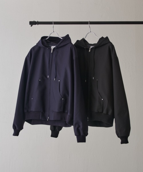 Lui's（ルイス）の「アクティブフードブルゾン（ブルゾン・メンズ・ブラック/ネイビー・S/M）」の18枚目の写真