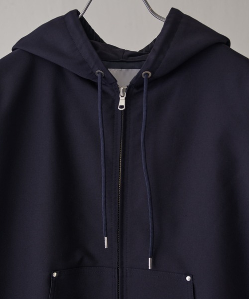 Lui's（ルイス）の「アクティブフードブルゾン（ブルゾン・メンズ・ブラック/ネイビー・S/M）」の22枚目の写真