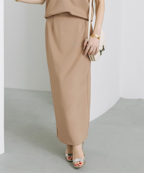 UR'S(ユアーズ)の「ポンチ美シルエットタイトスカート(スカート・レディース・ホワイト/ブラック/ベージュ・L/M/S)」の1枚目の写真