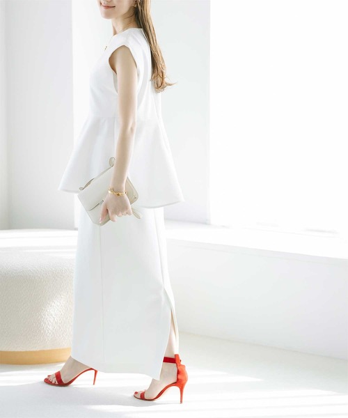 UR'S(ユアーズ)の「ポンチ美シルエットタイトスカート(スカート・レディース・ホワイト/ブラック/ベージュ・L/M/S)」の5枚目の写真