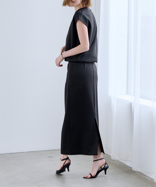 UR'S(ユアーズ)の「ポンチ美シルエットタイトスカート(スカート・レディース・ホワイト/ブラック/ベージュ・L/M/S)」の9枚目の写真