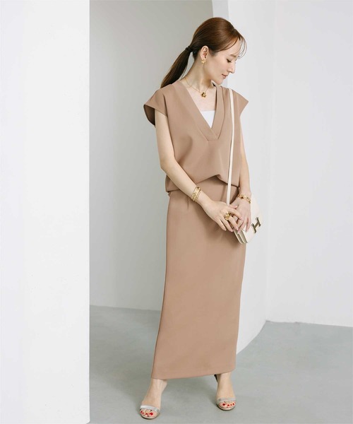 UR'S(ユアーズ)の「ポンチ美シルエットタイトスカート(スカート・レディース・ホワイト/ブラック/ベージュ・L/M/S)」の12枚目の写真