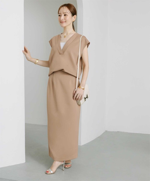 UR'S(ユアーズ)の「ポンチ美シルエットタイトスカート(スカート・レディース・ホワイト/ブラック/ベージュ・L/M/S)」の16枚目の写真