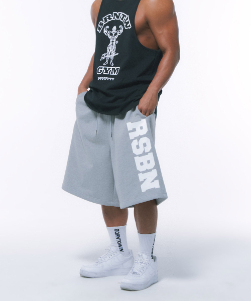 BORN TO WIN（ボーントゥウィン）の「RSBN HALF PANTS LONG VER [MELANGE GREY]（その他パンツ・メンズ・その他・1/2）」の4枚目の写真