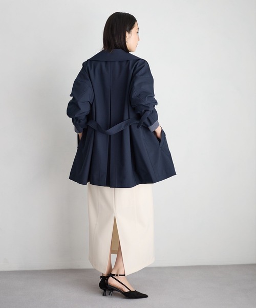 Andemiu(アンデミュウ)の「キリカエIラインスカート639045(スカート・レディース・ネイビー/ライトグリーン/アイボリー・SMALL/MEDIUM)」の13枚目の写真