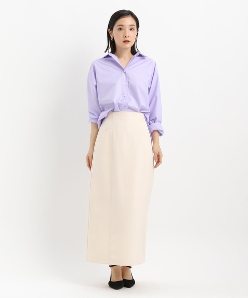 Andemiu(アンデミュウ)の「キリカエIラインスカート639045(スカート・レディース・ネイビー/ライトグリーン/アイボリー・SMALL/MEDIUM)」の17枚目の写真