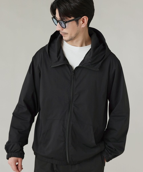 LIL VENDARS（リルヴェンダース）の「Buyer's Select/【セットアップ対応】【吸水速乾/UVケア】ドライアクティブハイネックジップパーカー（パーカー・メンズ・グレー/ブラック/チャコール・M/L/LL）」の16枚目の写真