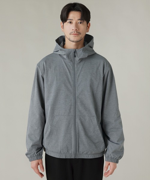 LIL VENDARS（リルヴェンダース）の「Buyer's Select/【セットアップ対応】【吸水速乾/UVケア】ドライアクティブハイネックジップパーカー（パーカー・メンズ・グレー/ブラック/チャコール・M/L/LL）」の4枚目の写真