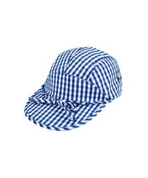 YOUCHE PRET A PORTER（ユッシュプレタポルテ）の「DR GINGHAM CHECK DUCK CAP Blue（キャップ）」