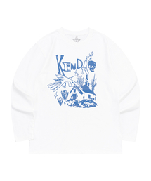 KENDA（ケンダ）の「ROUGH SKETCH LONG SLEEVE (WHITE)（Tシャツ/カットソー）」