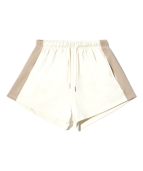 PIECEMAKER(ピースメーカー)の「SIDE RIBBED SWEAT SHORTS (CREAM)(その他パンツ・レディース・その他・FREE)」の2枚目の写真
