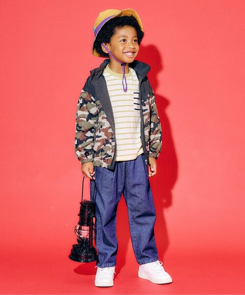 Ampersand（アンパサンド）の「アウトドアハット（ハット・キッズ・レインボー/ネイビー/ラベンダー/ベージュ/カーキ/アイボリー・56/54/52/50/48）」の7枚目の写真