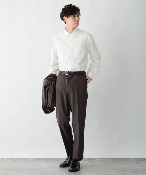 GLOBAL WORK（グローバルワーク）の「ストレッチジャージーシャツ/601054（シャツ/ブラウス・メンズ・ブルー/オフホワイト・X-LARGE/LARGE/MEDIUM/SMALL）」の3枚目の写真