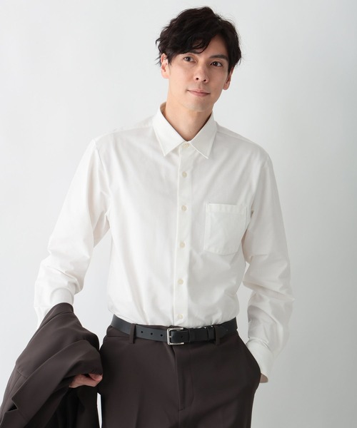 GLOBAL WORK（グローバルワーク）の「ストレッチジャージーシャツ/601054（シャツ/ブラウス・メンズ・ブルー/オフホワイト・X-LARGE/LARGE/MEDIUM/SMALL）」の6枚目の写真