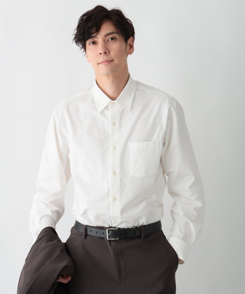 GLOBAL WORK（グローバルワーク）の「ストレッチジャージーシャツ/601054（シャツ/ブラウス・メンズ・ブルー/オフホワイト・X-LARGE/LARGE/MEDIUM/SMALL）」の7枚目の写真