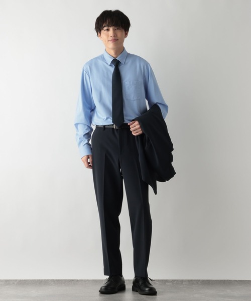 GLOBAL WORK（グローバルワーク）の「ストレッチジャージーシャツ/601054（シャツ/ブラウス・メンズ・ブルー/オフホワイト・X-LARGE/LARGE/MEDIUM/SMALL）」の9枚目の写真