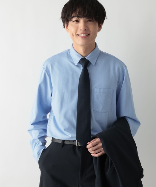 GLOBAL WORK（グローバルワーク）の「ストレッチジャージーシャツ/601054（シャツ/ブラウス・メンズ・ブルー/オフホワイト・X-LARGE/LARGE/MEDIUM/SMALL）」の12枚目の写真