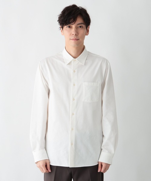 GLOBAL WORK（グローバルワーク）の「ストレッチジャージーシャツ/601054（シャツ/ブラウス・メンズ・ブルー/オフホワイト・X-LARGE/LARGE/MEDIUM/SMALL）」の15枚目の写真