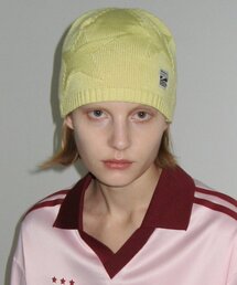 SINOON（シヌーン）の「JACQUARD STAR BEANIE (LEMON YELLOW)（ニットキャップ/ビーニー）」
