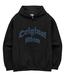 NOTHINGISBETTERTHANME（ナッシングイズベターザンミー）の「DENIM LETTERING HOODIE_black（パーカー）」