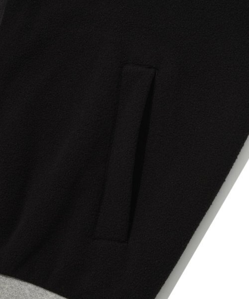 COVERNAT(カバーナット)の「レイヤードフリースフードパーカージャケットブラック(その他アウター・レディース・その他・SMALL/LARGE/MEDIUM/X-LARGE)」の7枚目の写真
