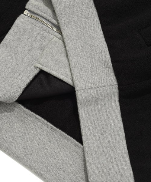 COVERNAT(カバーナット)の「レイヤードフリースフードパーカージャケットブラック(その他アウター・レディース・その他・SMALL/LARGE/MEDIUM/X-LARGE)」の10枚目の写真