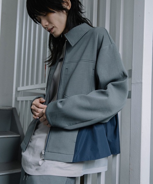 MARECHAL TERRE(マルシャルテル)の「コンビネーションジップブルゾン(ブルゾン・レディース・ブラック/チャコールグレー/グレー/ネイビー・MEDIUM)」の3枚目の写真