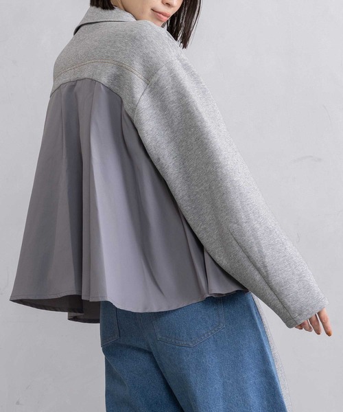 MARECHAL TERRE(マルシャルテル)の「コンビネーションジップブルゾン(ブルゾン・レディース・ブラック/チャコールグレー/グレー/ネイビー・MEDIUM)」の12枚目の写真