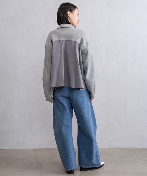 MARECHAL TERRE(マルシャルテル)の「コンビネーションジップブルゾン(ブルゾン・レディース・ブラック/チャコールグレー/グレー/ネイビー・MEDIUM)」の13枚目の写真