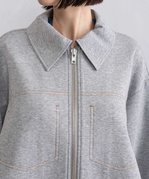 MARECHAL TERRE(マルシャルテル)の「コンビネーションジップブルゾン(ブルゾン・レディース・ブラック/チャコールグレー/グレー/ネイビー・MEDIUM)」の16枚目の写真