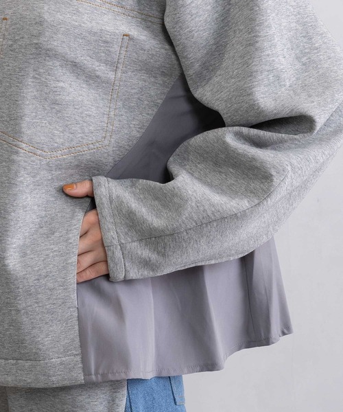 MARECHAL TERRE(マルシャルテル)の「コンビネーションジップブルゾン(ブルゾン・レディース・ブラック/チャコールグレー/グレー/ネイビー・MEDIUM)」の17枚目の写真